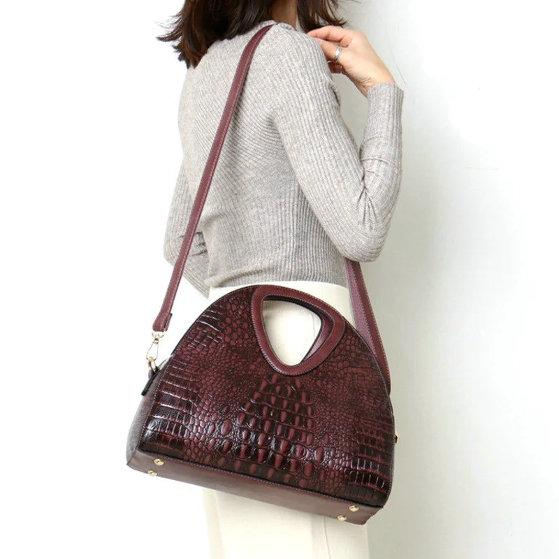 

2023 Women Shoulder Bag PU Leather Handbags Crocodile Pattern Woman Crossbody Bags New Ladies Handbag Sac Main Femme