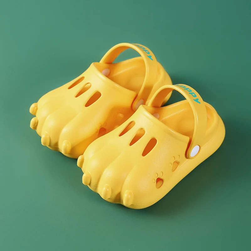 New Kawaii Summer Sandals 2-15 Years Cute Cartoon Claw Children Slippers Baby Toddler Non-Slip Clogs for Infant Girls Boys Shoes new kawaii summer sandals 2 15 years cute cartoon claw children slippers baby toddler non slip clogs for infant girls boys shoes