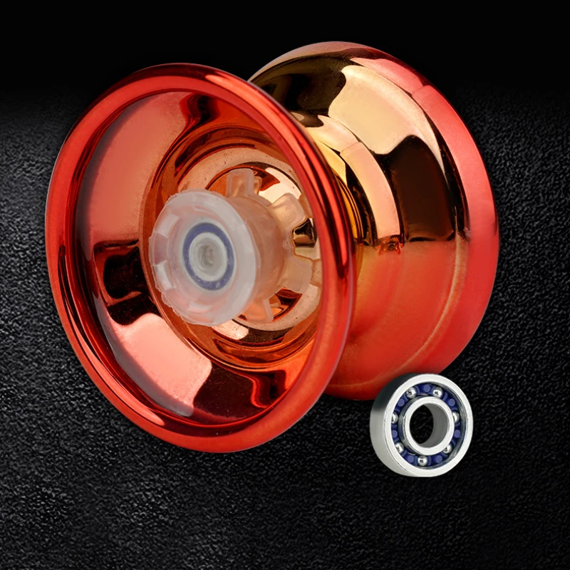 Professional Aluminum Alloy Yoyo Ball for Beginners Adults Kids Competitive Trick Yoyo with Bearing String Accessories Toy Gift