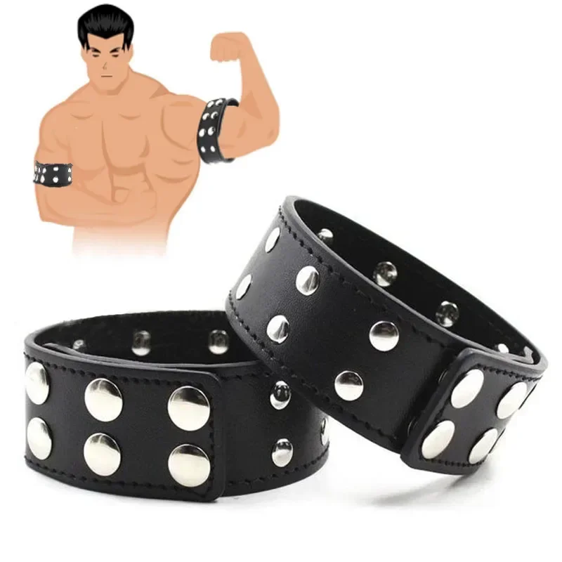 Fetisch Homosexuell Kleidung Leder Arm Harness Gürtel BDSM Männer Körper Bondage Harness Zubehör Männlich Punk Rave Armband Party Clubwear 1