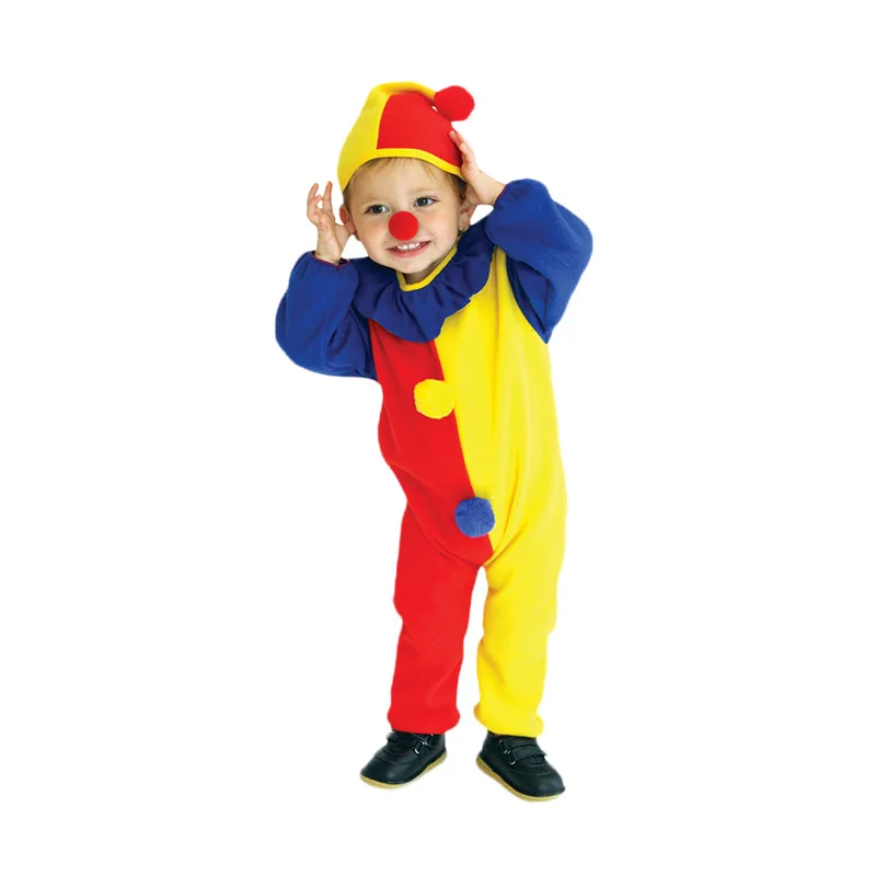 

Halloween Clown Circus Cosplay Costumes for Kids Boys Girls Carnival Party Fancy Dress UP Stage Performance Role Play Costume