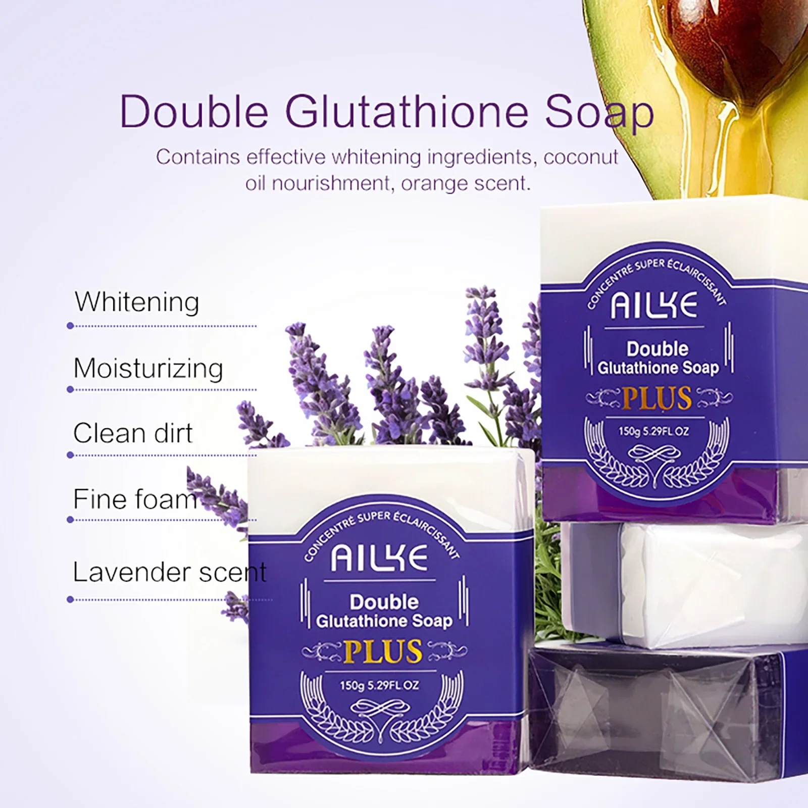 AILKE Reduce Blemish Smooth Skin Soap, Scented Bar, For Black Skin, Dark Skin, Caramel Skin, Lightening for Face & Body 4