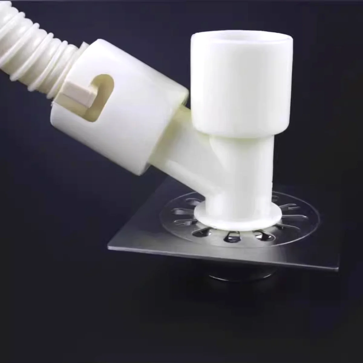 Washing machine down pipe drain joint drain pipe down washing machine floor special joint three-head Elbows