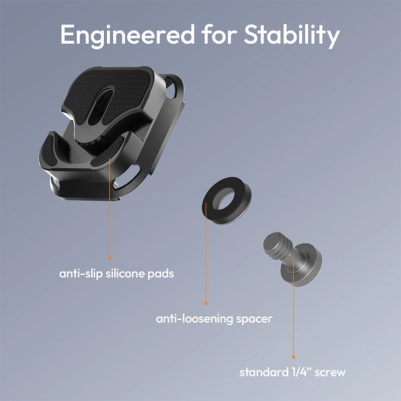 Ulanzi UKA10 UKA Cable Clamp Quick Release Plate / Ulanzi UKA09 Uka Anti-Twist Quick Release Plate with Standard 1/4" Screw