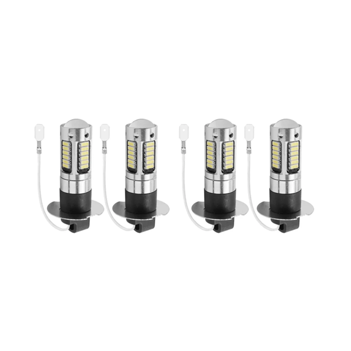 

4Pcs H3 Super Bright LED Fog Driving DRL Light Bulbs Kit 6000K White