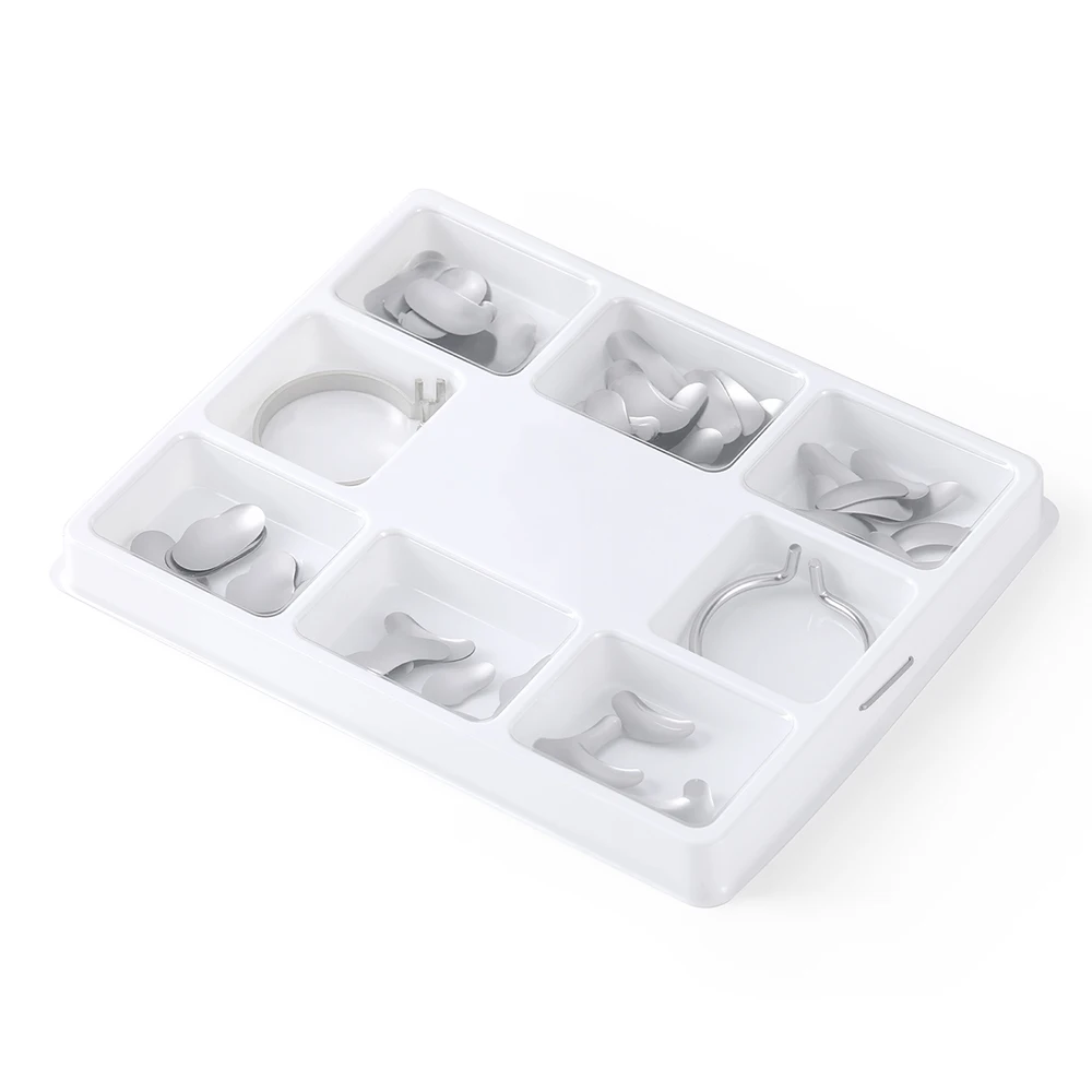 100-Piece Box of Dental Sectional Contoured Matrix Bands with Wedges (Assorted Sizes)