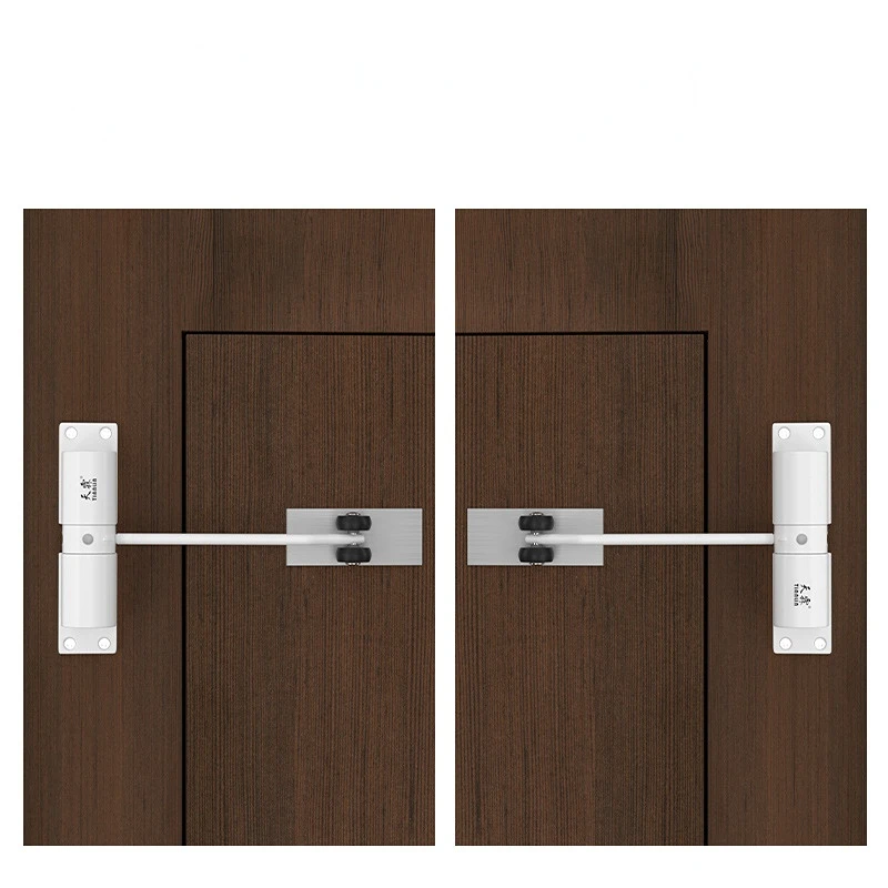 Simple Door Closers Household Cushion Door Closure Spring Hinge Silent Closer Invisible Automatic Closing Device Aluminum