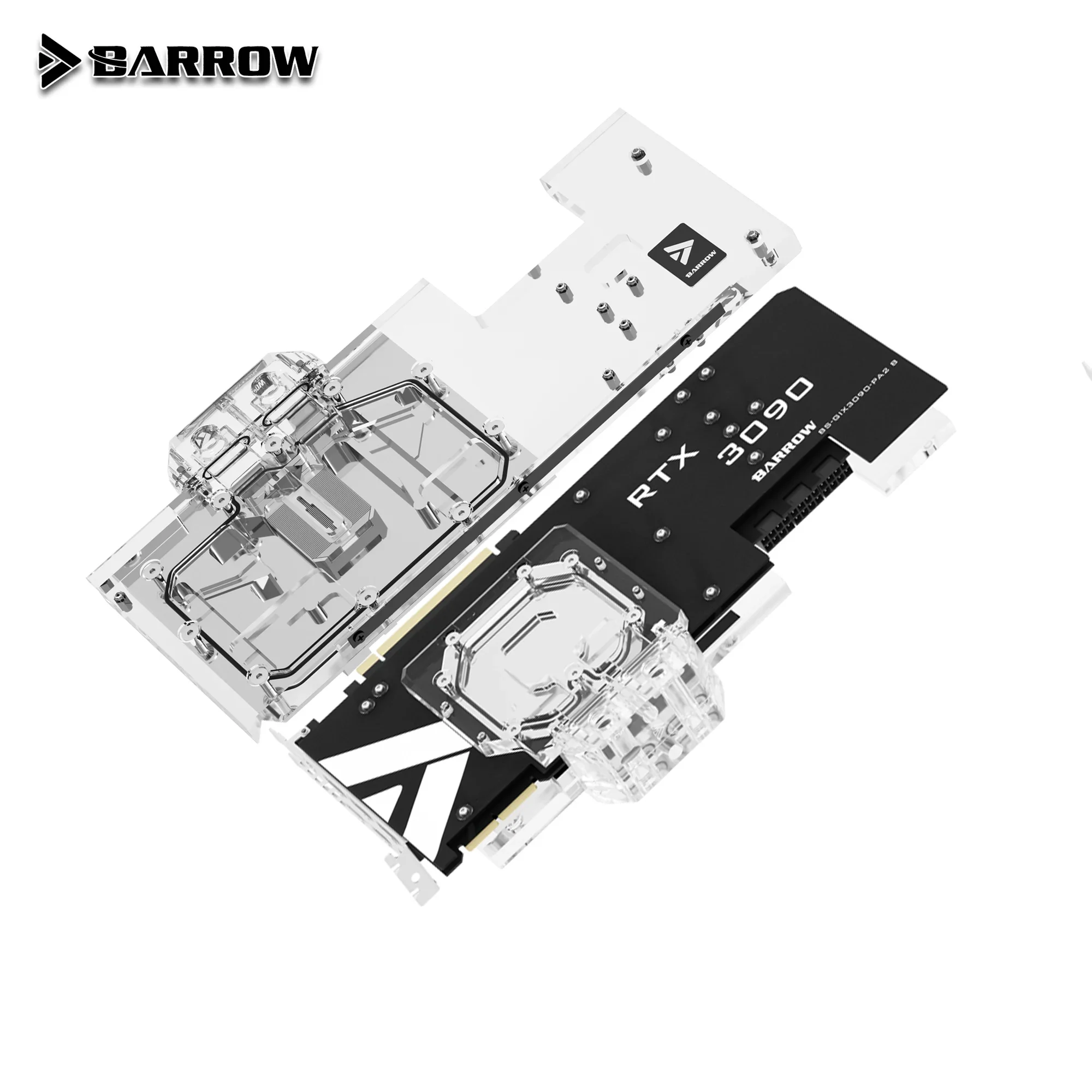 Barrow Gpu Water Block Vga Block Cooler Per Gigabyte Aorus Rtx 3090 3080 Xtreme, Full Cover 5V Argb 3Pin Scheda Madre Aura Sync