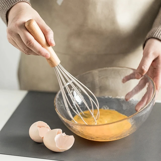 Juego de utensilios de cocina de silicona, espátula con mango de madera antiadherente resistente a altas temperaturas, 10/13 piezas - Image 4