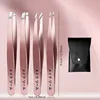 CMGF Eyebrow Clip Small Tweezers, Beard Plucking High Precision Eyebrow Trimming Kit, Plucking Pliers False Eyelash Tool 6