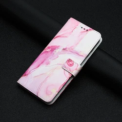 Elegantly Painted Leather Wallet Phone Case - Galaxy A12 M12 F12 (Rose Gold)