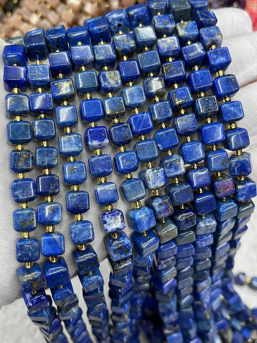 Natural lazurite loose square beads  for bracelet necklace