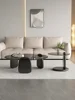 Glass Round Table, Multi-colour Size Set, Tea Table Coffee Table, High Temperature Resistance, Easy To Clean, Office Cafe Home 4