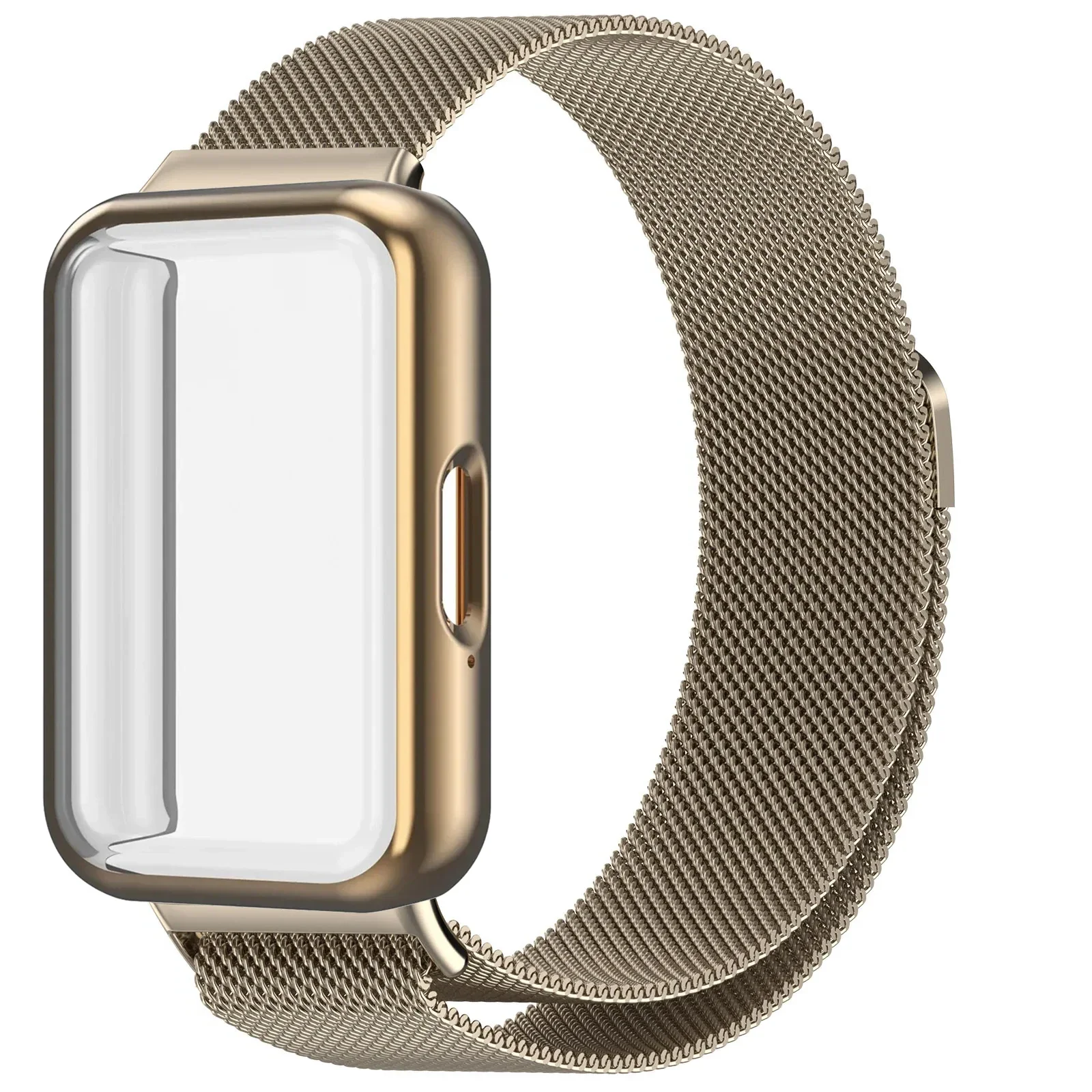 Milanese Loop Strap with Magnetic Wristband and Screen Protector Cover