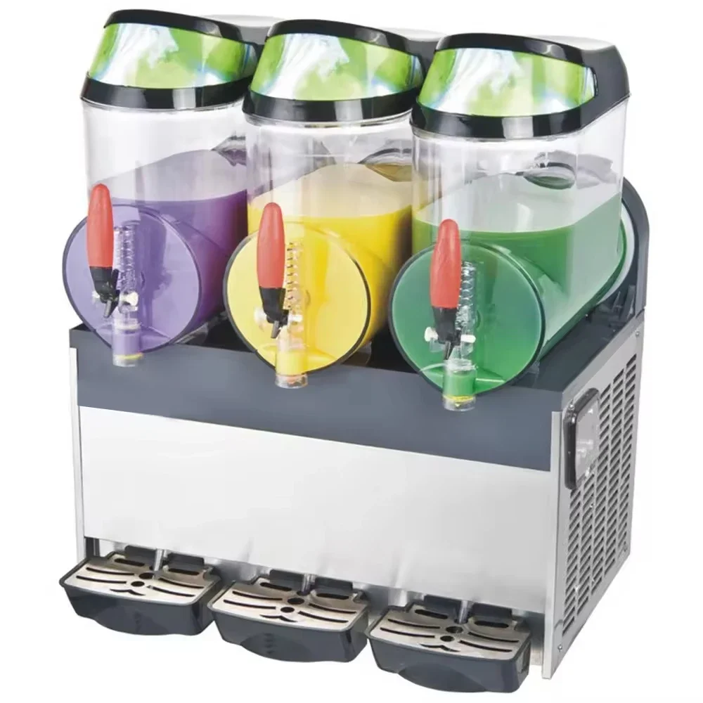 Frozen Drink Slush Machine 3 Tank Mini Slush Ice Making Machines Strong Compressor Slush-Machine China Factory