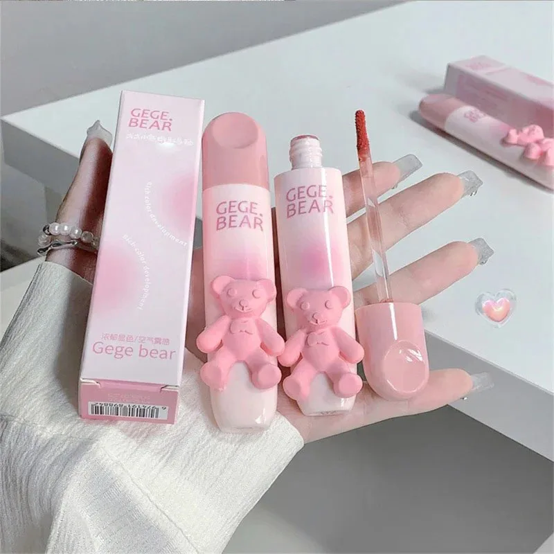Bear lip gloss lip glaze liquid lipsticks waterproof non fading