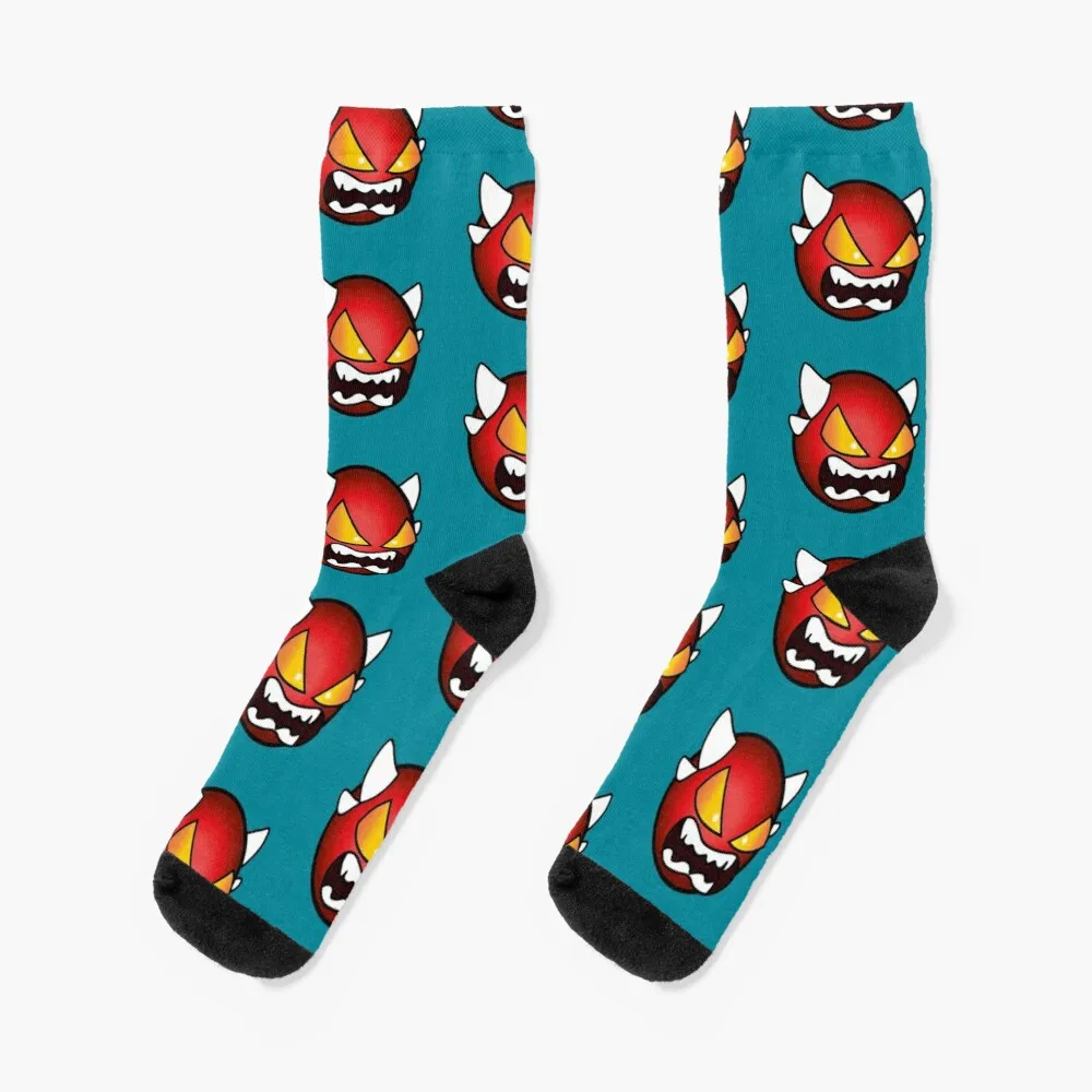 geometry dash difficulty demon faces levels Socks Men'S Winter Thermal Socks Man Gift Idea Sport Man Sock 3 in 1 winter sport unisex polar fleece neck warmer thermal snood scarf hat face mask beanie hat men winter warm tube scarf