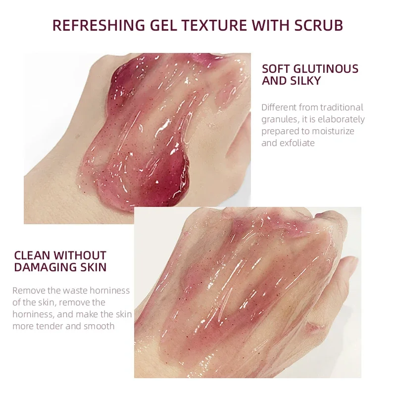 Blackberry Body Scrub Cream Moisturizing Whitening Nourishing Repair Exfoliating Scrub Deep Cleansing Skin Care Product creatina