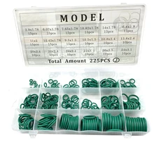 

225pcs 265pcs 270pcs 18 Sizes Rubber O Ring Assortment Automobile Air-Conditioning Compressor Rubber Sealing Ring Repair Tools