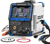 AZZUNO Aluminum 250Amp MIG Welder,6 in 1 Gas MIG/Spool Gun Compatible Welding Machine 110V/220V 1