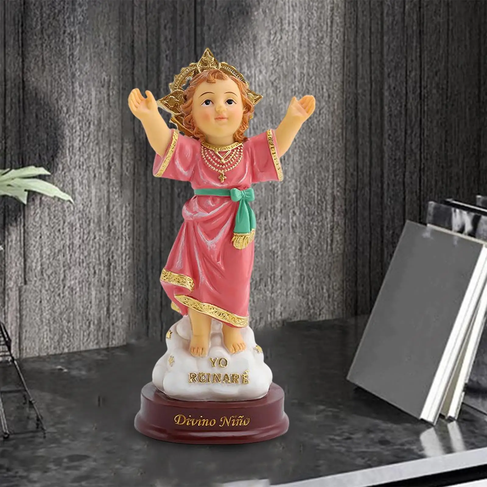 Ni&ntilde;O Estatua Jesus Divine Child Figurine Interior Desktop Decoration