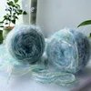 Sparkling Oil Painting Cake Thread 50g-Gradient Sparkling Mixed DIY Scarf, Bag, and Hairpin, Thick and Gorgeous Braided Thread 3