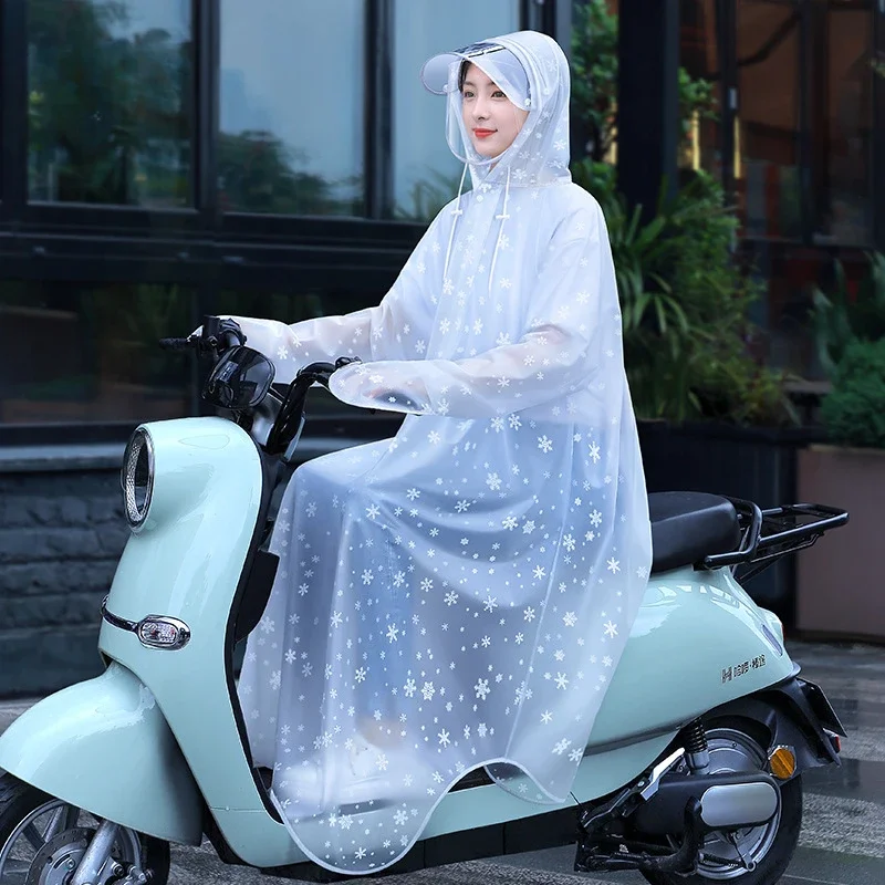 Raincoat and rainpants suit Outdoor hiking fishing mountain climbing long full-length rain proof single electric battery car onepiece poncho adults