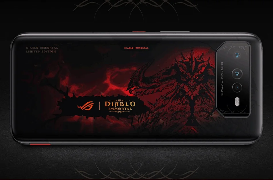 Smartphone Gamer ROG Phone 6 Diablo Immortal Edition AI2201-6B092BR  QUALCOMM SNAPDRAGON SM8475 / 16 GB / 512 GB/Android 12 / Black/SIM (Nano) /  SIM (Nano)