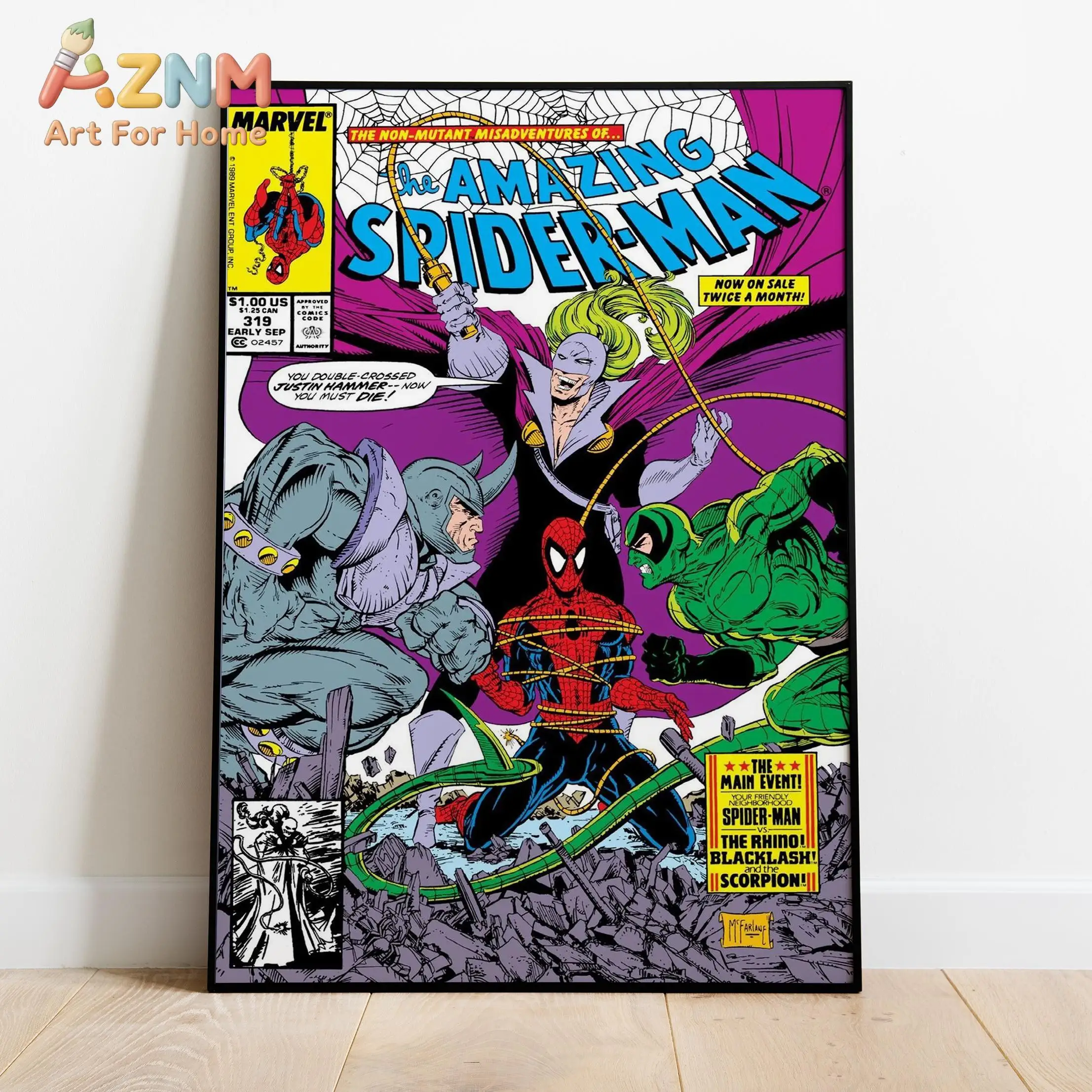 Spider-Man Comic Book Covers Poster Wall Art 5