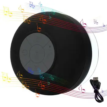 Mini Blue tooth Speaker Portable Waterproof Sweatproof Wireless Handsfree Speakers For Showers Bathroom For All Phone 1
