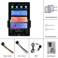 Lecteur MP5 Podofo 10,4 pouces 1Din avec Carplay, Android Auto, écran rotatif, FM/RDS, BT, Mirror Link, EQ Sound, USB, AUX, audio de voiture 8