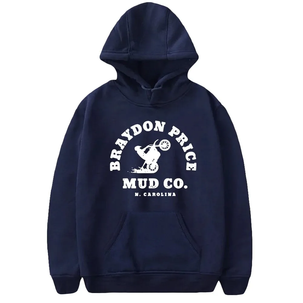Pul ô ver masculino e feminino de manga comprida com capuz, moletons unisex, street case, roupas da moda, Braydon Price Hoodies