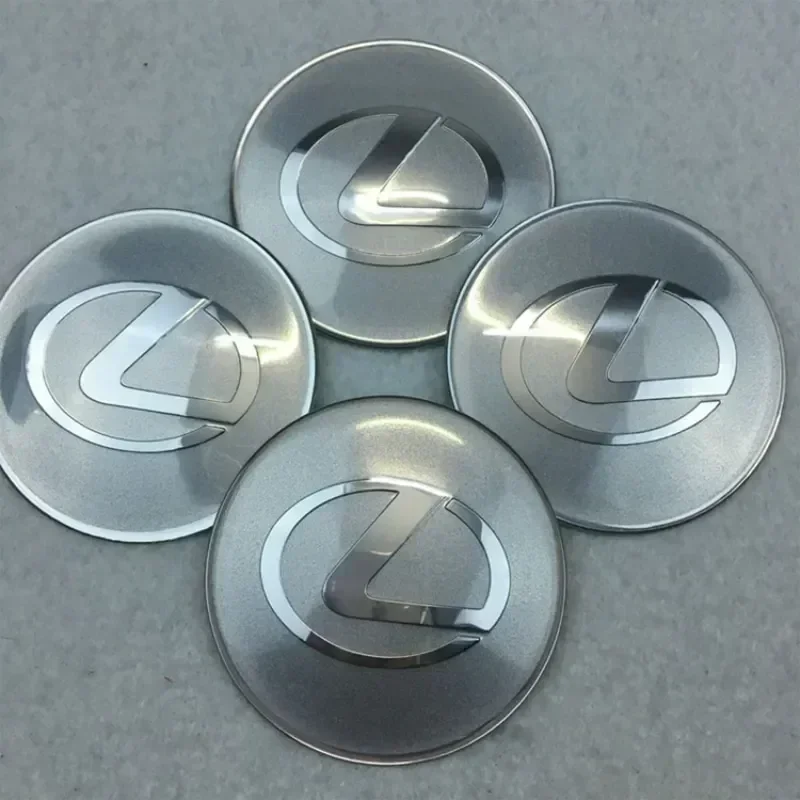 60MM Wheel center hubcap sticker for Lexus NX200T ES250 ES300 ES350 RX350 RX400 GX300 IS300 IS400 car sticker decals accessories