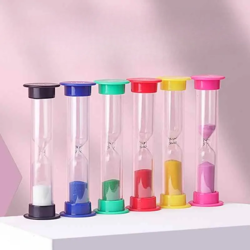Plastic Sand Timer Small Clock Hourglass Clocks 30 Seconds/1 Minute/2 Minutes/3 Minutes/5 Minutes/10 Minutes Sand Meter sand timer liquid hourglass timer colored hourglass