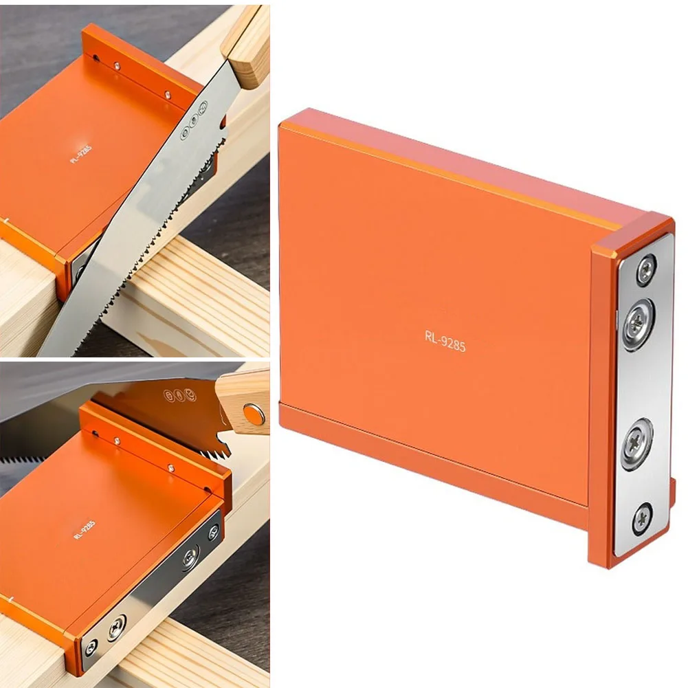 Aluminum Alloy 90 Degree Saw Guide - Right Angle Woodworking Cutting Positioning Tool with Strong Magnetic Base
