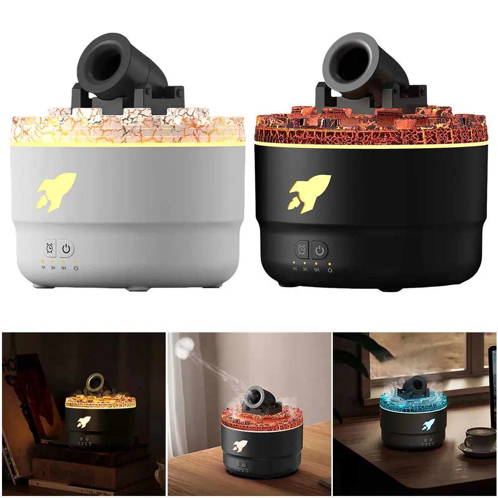 Volcanic Crack Light Cannon Humidifier Aroma Humidifier Essential Oil Diffuser Air Aromatherapy Diffuser