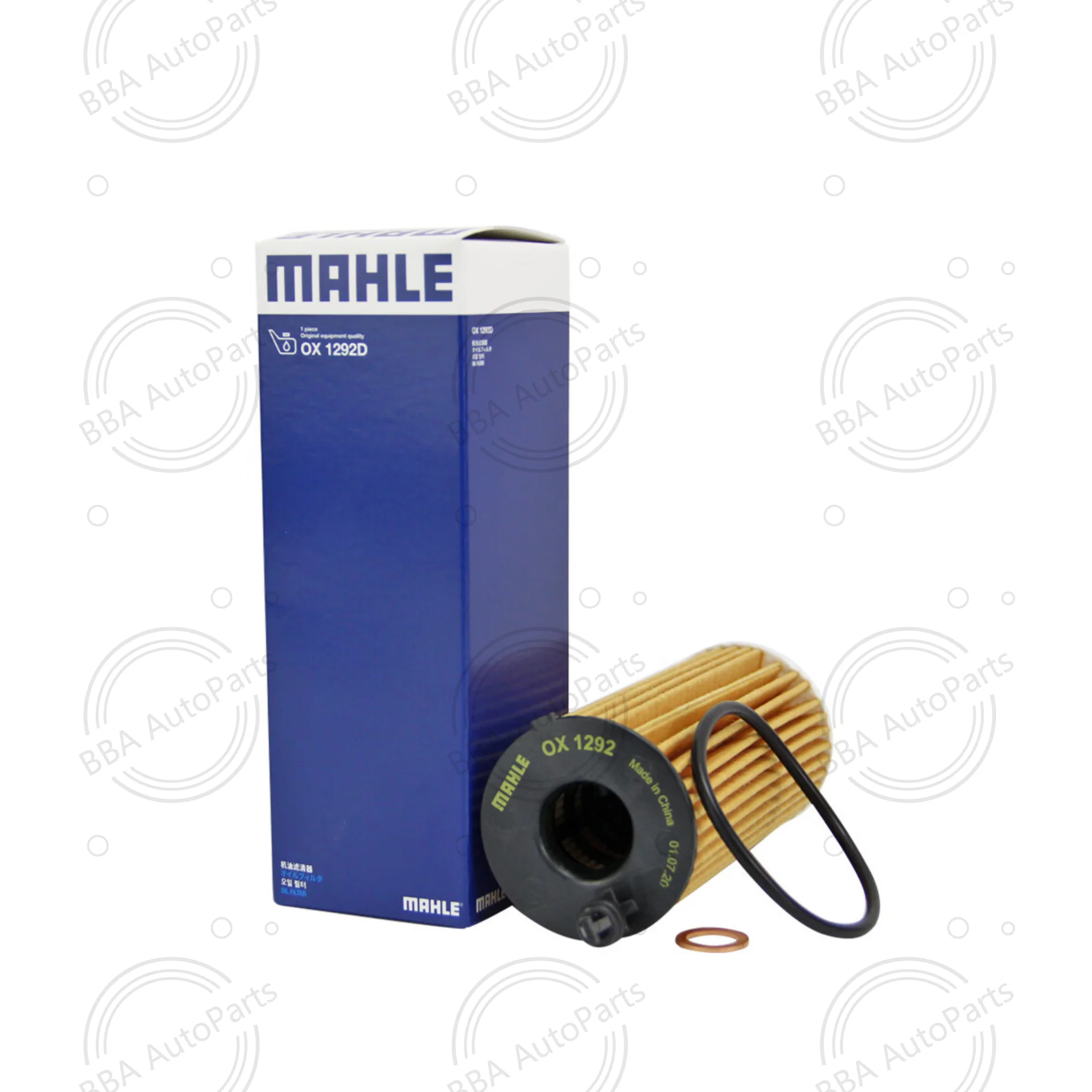 Mahle oil filter OX1292/1D OX813/2D For BMW 118i 120i 125i 218i 220i 225i 318i 320i 325Li 330i with OE 11428575211
