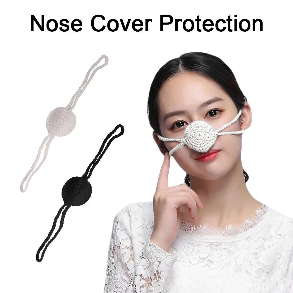 

Windproof Nose Cover Handmade Winter Nose Warmer Soft Wool Cover For Weather High Elasticity Adjustable Fit For Comfortable Wear