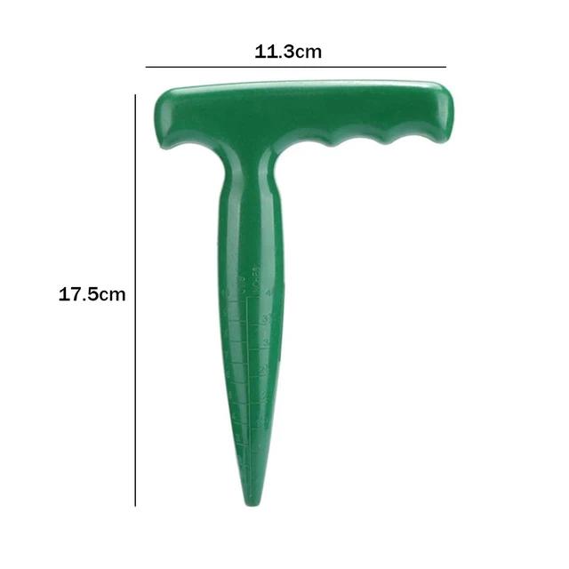 Műanyag Lyukú Lyukasztó Magok Tenyésztés Zöld Talaj Könnyű Hordozható Nem Csúszás Fogantyú Ásó Lyuk Szerszám - Image 6