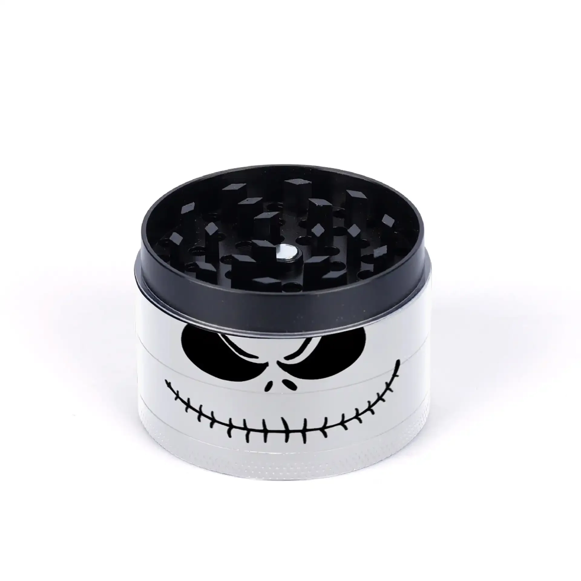 2" Black Skeleton Picture Metal Herb Grinder 4