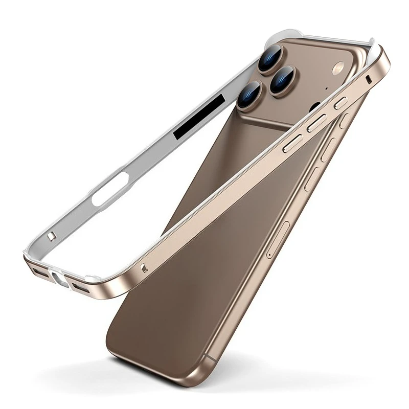 Sleek Ultrathin Aluminum Heat Dissipation Frame Case with Anti-Drop TPU Bumper