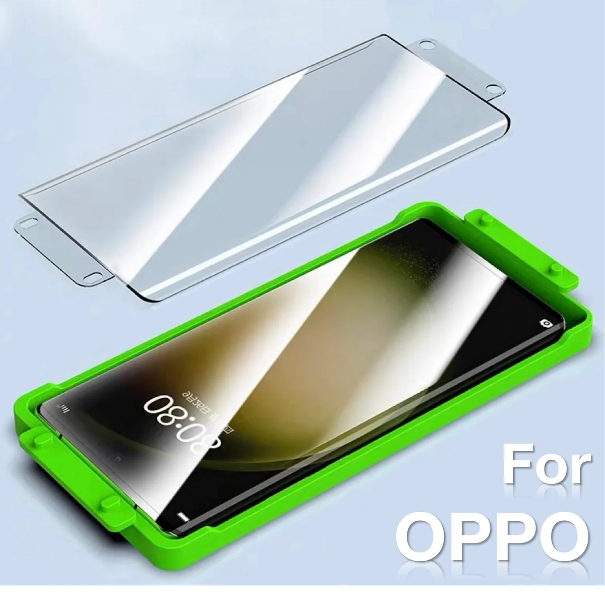 

for OPPO Find X6 X5 X3 X2 OPPO Reno 10 9 8t 6 5 4 3 Pro Plus Explosion-proof Screen Protector Glass Protective with Install Kit