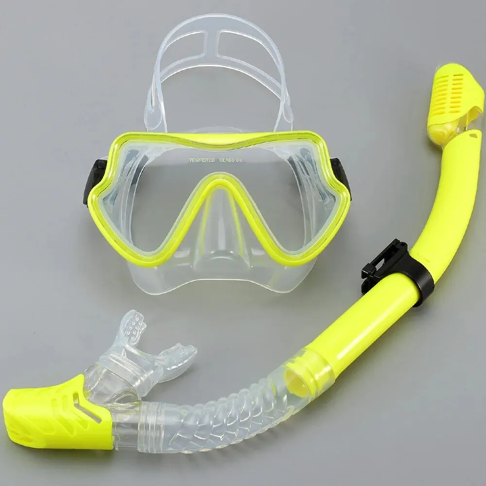 Panoramic View Tempered Glass Diving and Snorkeling Set