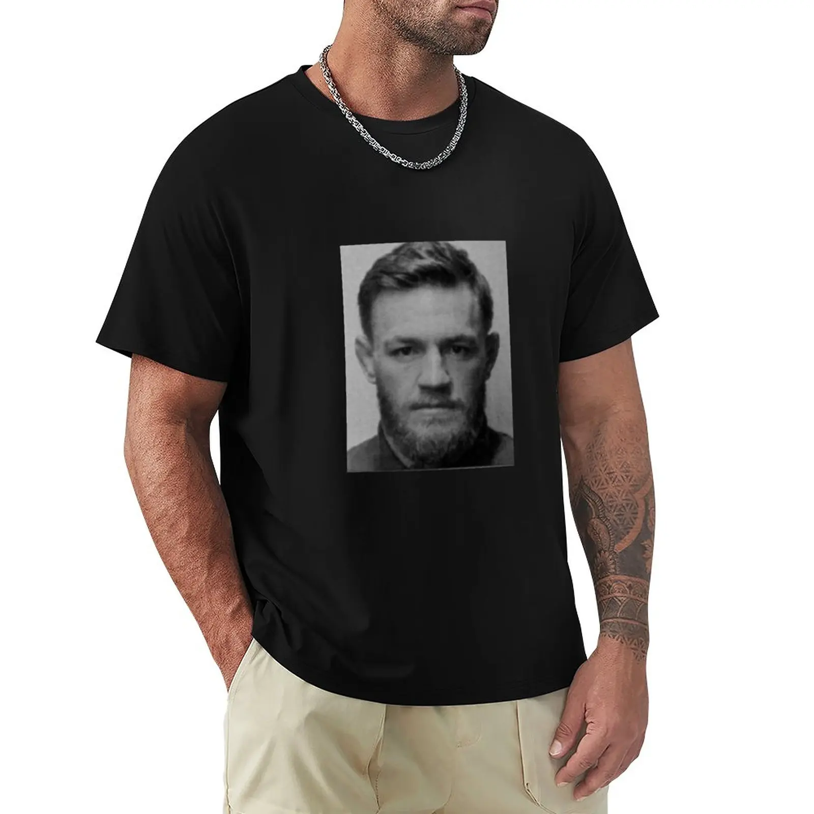 

Conor mcgregor mug shot T-Shirt Aesthetic clothing sweat clothes for men
