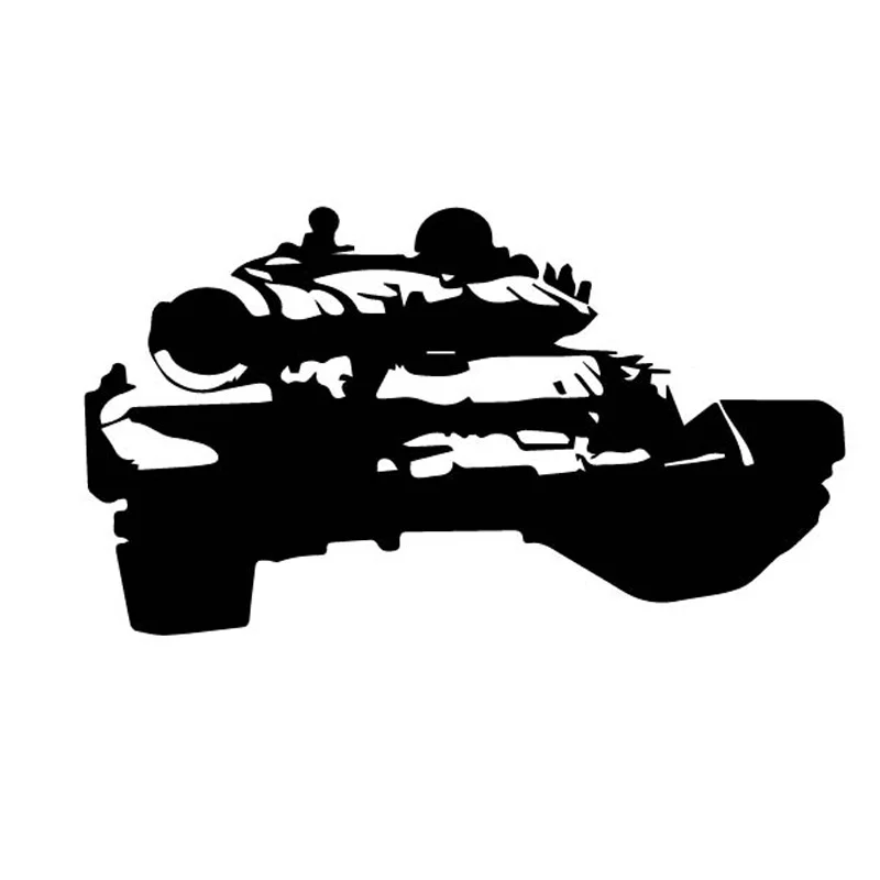 

Черная прозрачная Автомобильная наклейка, ослепительный военный колесный танк, водонепроницаемая виниловая наклейка, автомобильные аксессуары, наклейка для автомобиля
