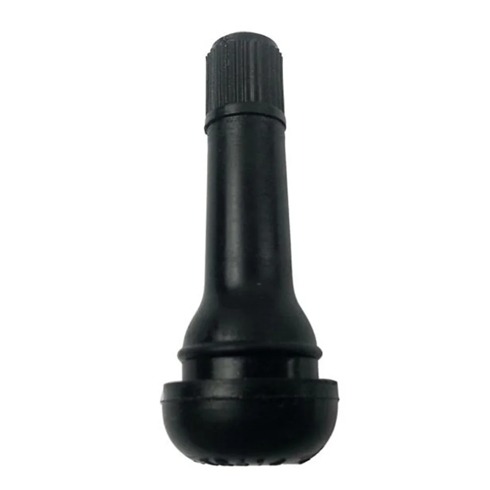 100pcs TR412/TR413/TR414 Snap In Short Black Rubber Valve Stems TR412 Tubeless Tire Tyre Valves for Car Motorcycle Parts