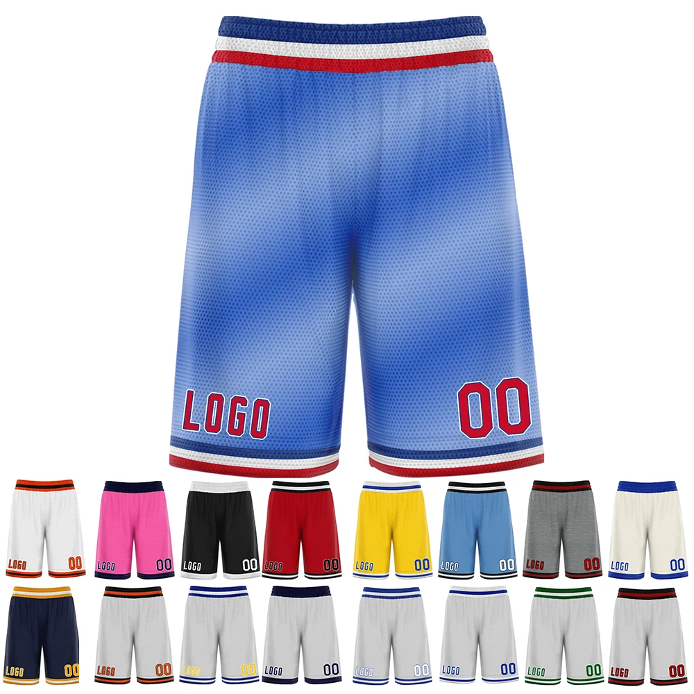 

Gradient Basketball Shorts Custom Sublimition Print Number Logo Tracksuit Sportwear Tranning Professional Baseball Soccer Pants