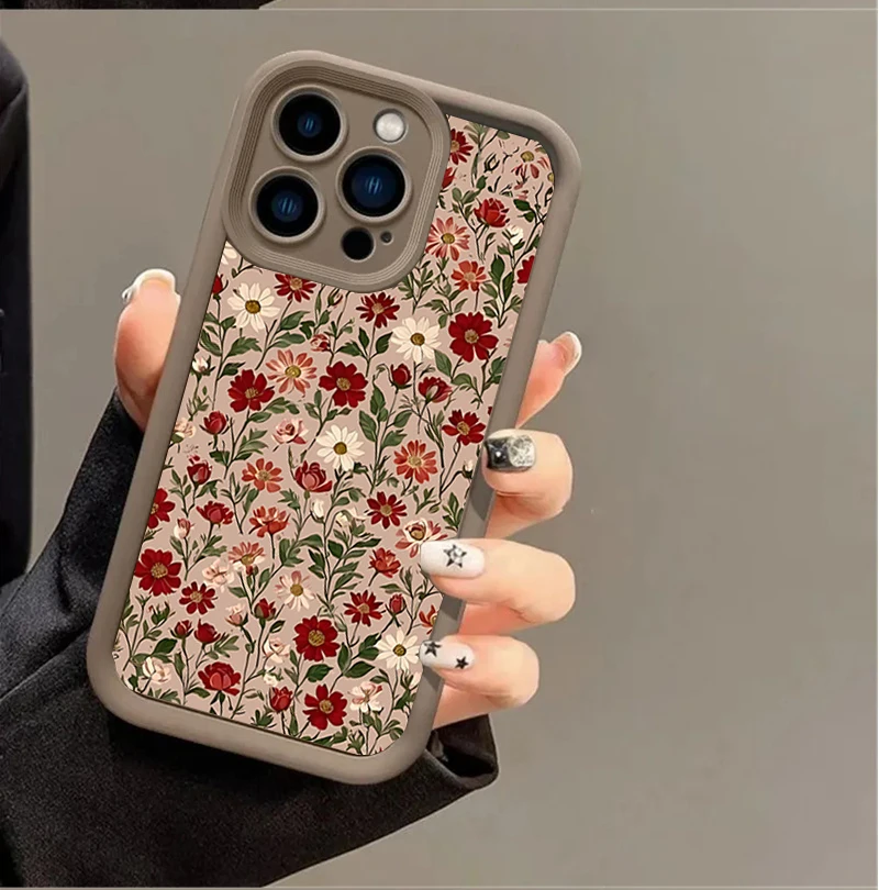 Vintage Floral TPU Phone Case