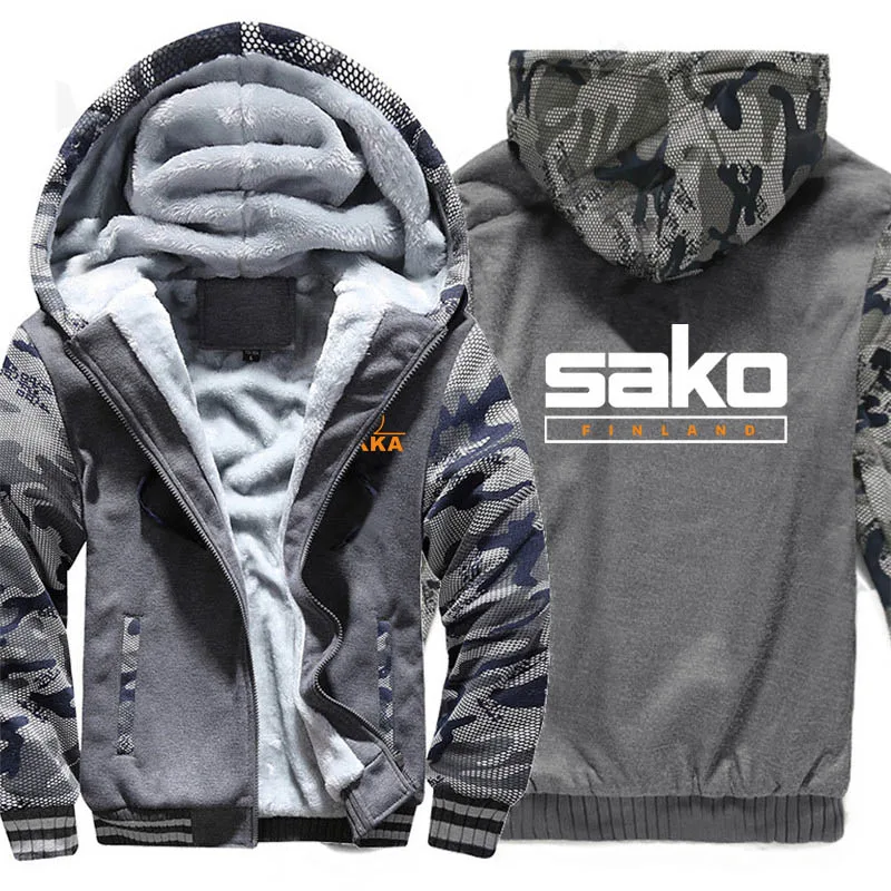 Finland Firearms Tikka By Sako Hoodies Fashion Jacket Winter Men Wool Liner Thick Tikka By Sako Sweatshirts Coat 5