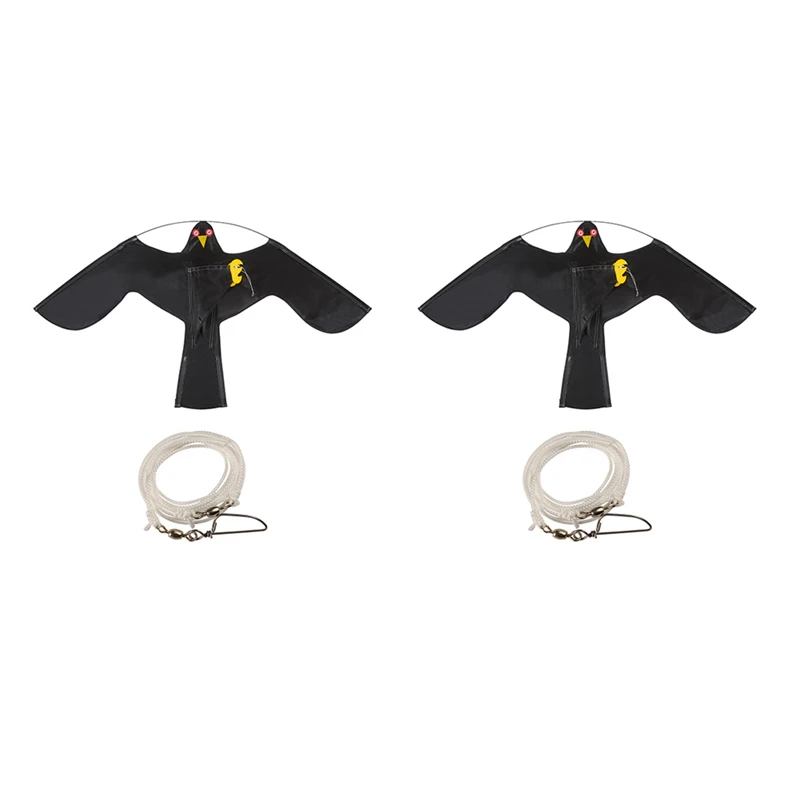 

2Piece Realistic Flying Eagle Kites For Garden Yard Realistic Flying Eagle Kites Nylon Cloth